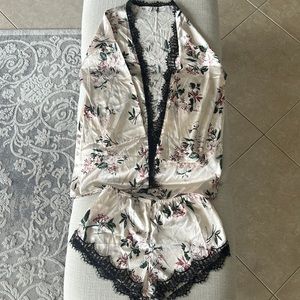 Silk, lace Lingerie set